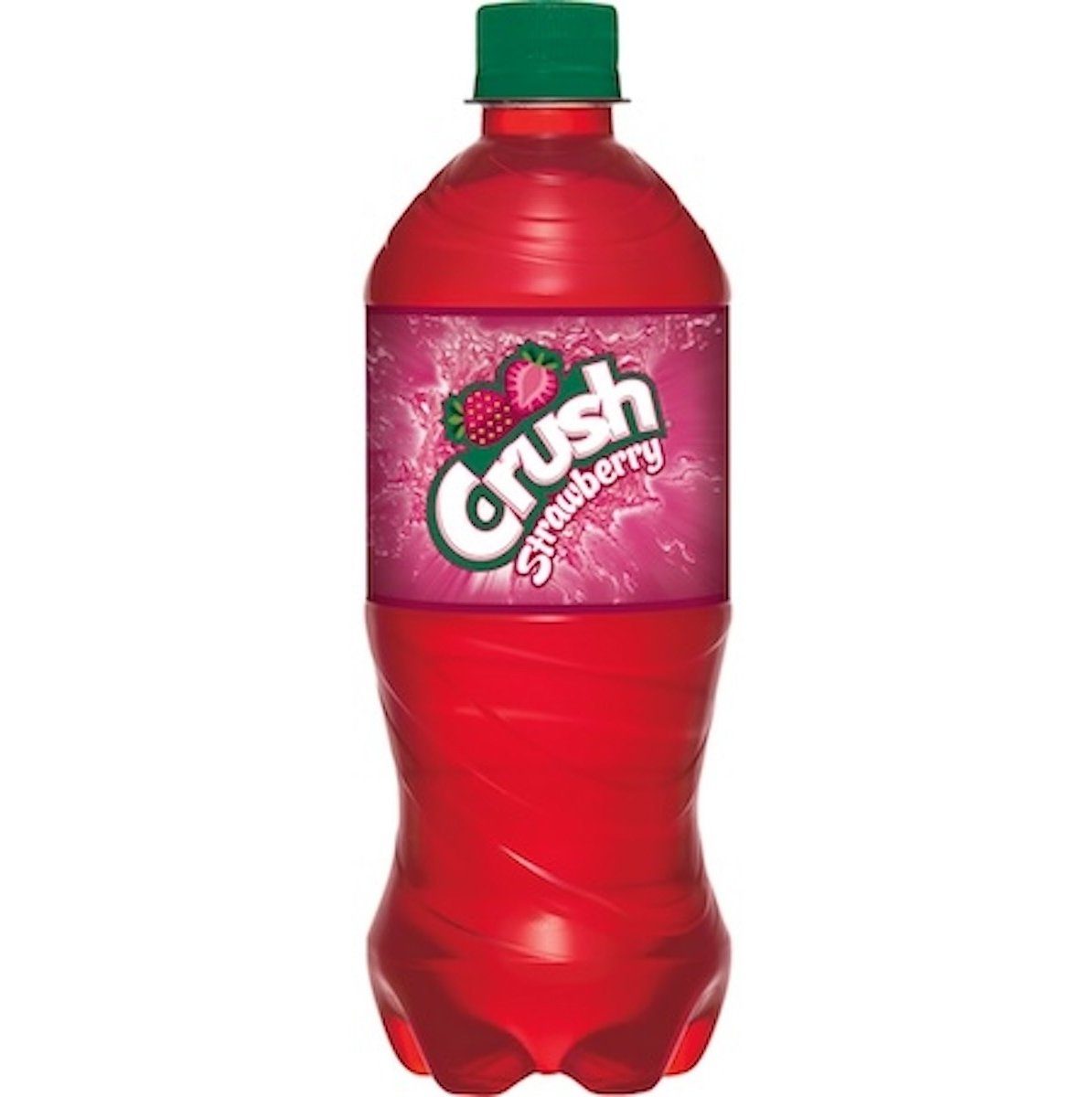 Crush Strawberry Soda - 20oz Bottle.