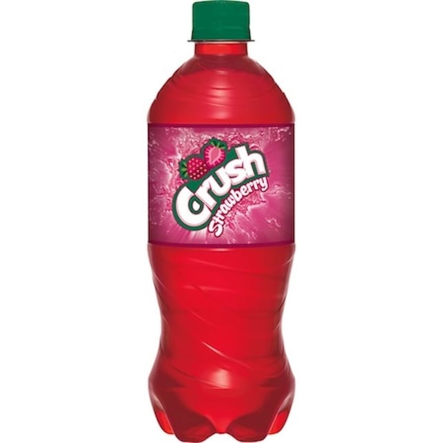 Crush Strawberry Soda - 20oz Bottle.